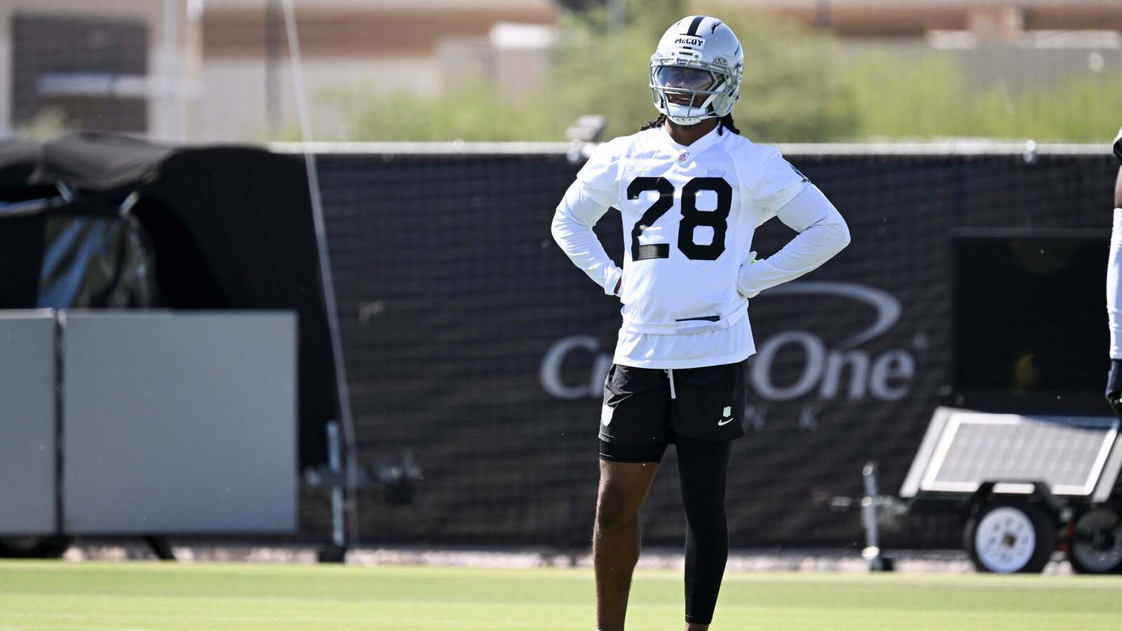 Las Vegas Raiders Klint Kubiak reveals the training camp plan for rookie cornerback Jermod McCoy