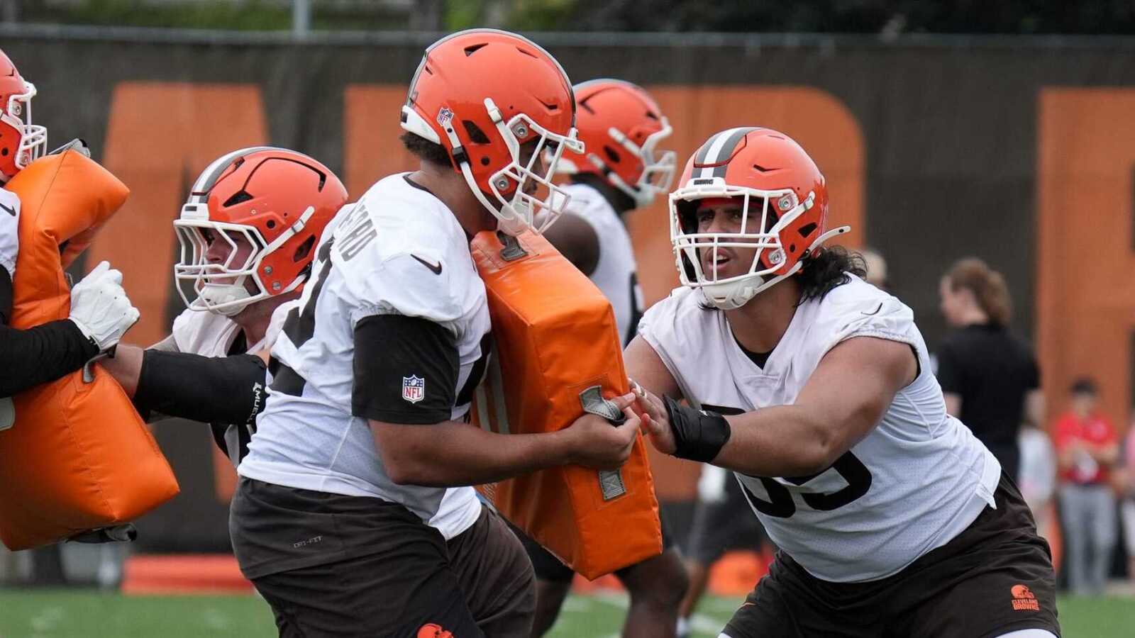 Browns' OL Rookies Getting First-Team Reps