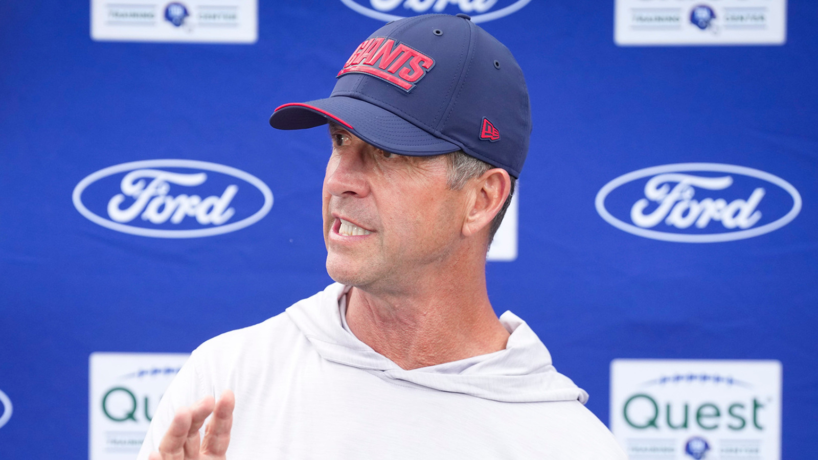 Giants Coach John Harbaugh Addresses Malik Nabers' Uncertain Status for Week 1