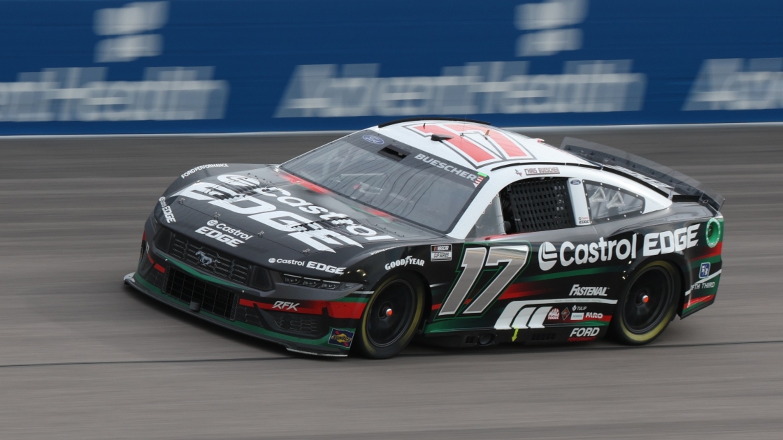 RFK Racing takes shot at Kansas Speedway finish line paint job ahead of