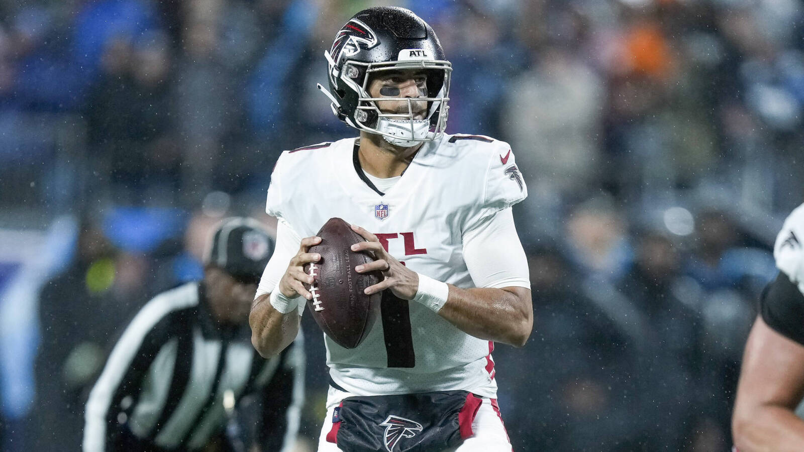 Falcons QB Marcus Mariota’s starting future uncertain after ugly loss to Panthers