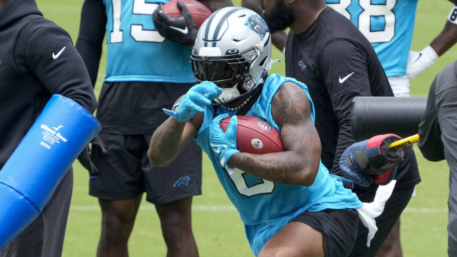 Panthers RB Miles Sanders discusses role with team Yardbarker