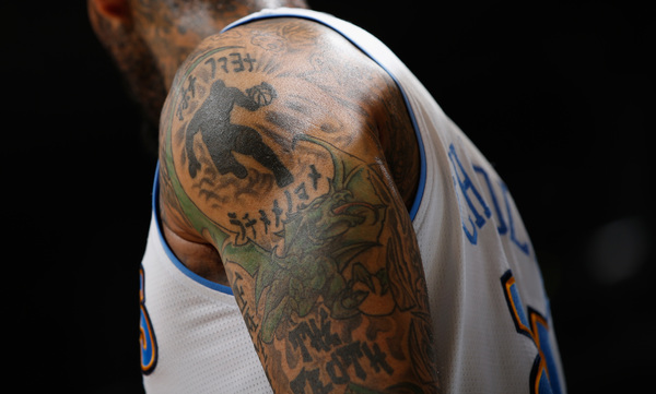Closeup of Los Angeles Clippers JJ Redick tattoo on arm during game  News Photo  Getty Images