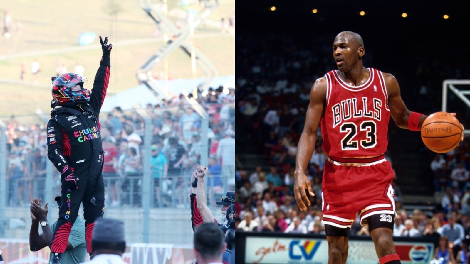 Tyler Reddick recreates iconic Michael Jordan photo after making NASCAR ...