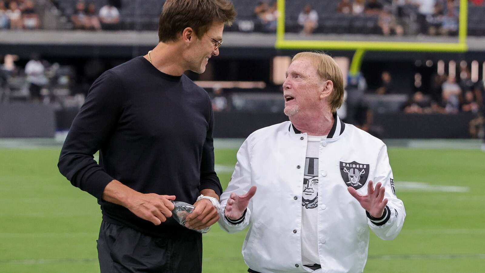 Tom Brady Attends Raiders Preseason Game, Connects with Young Fan