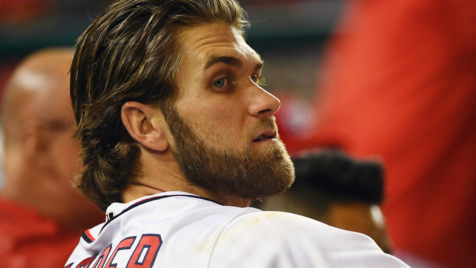 Bryce Harper literally hits the cover off ball on fouled-off pitch