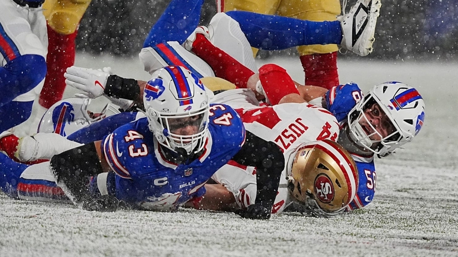 49ers Notebook: 49ers reflect on playing in snowy weather; Kyle ...