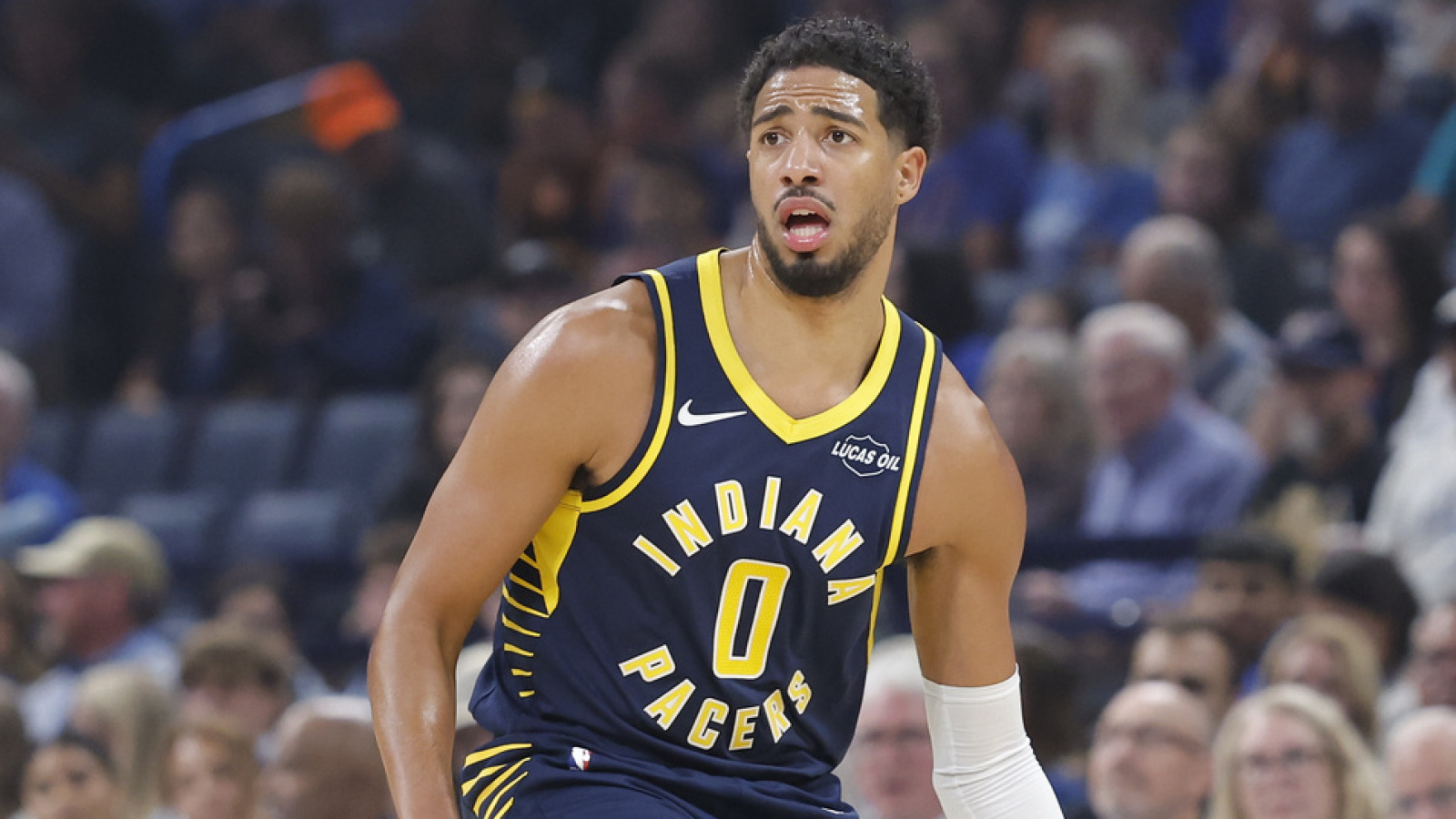 Pacers’ Tyrese Haliburton has emotional reaction to long-awaited return