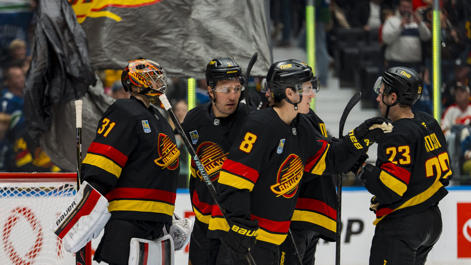 Scenes from morning skate: Canucks looking to snap winless skid and spoil Quinn Hughes' homecoming