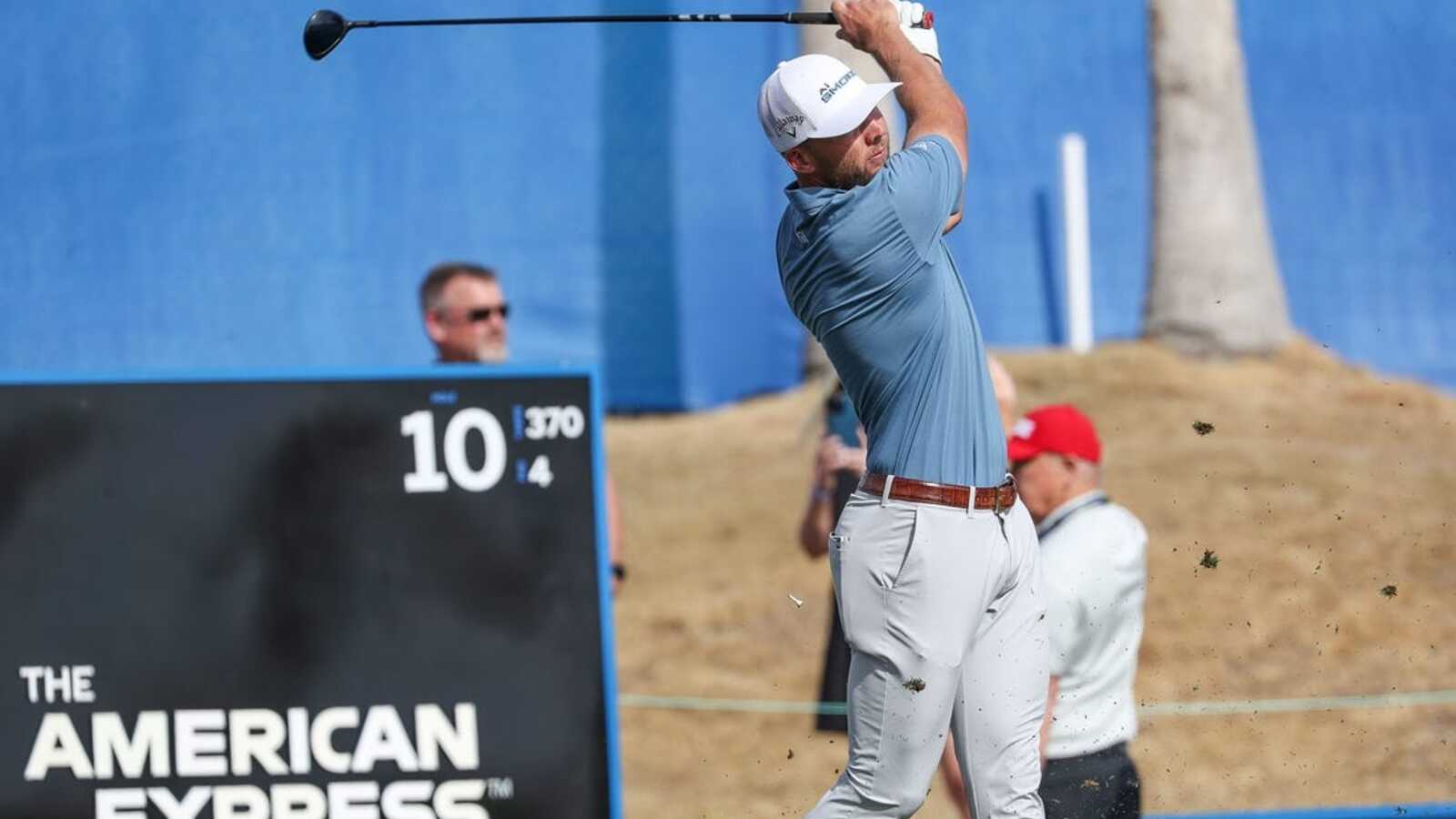 Sam Burns posts 61, vaults into lead at American Express