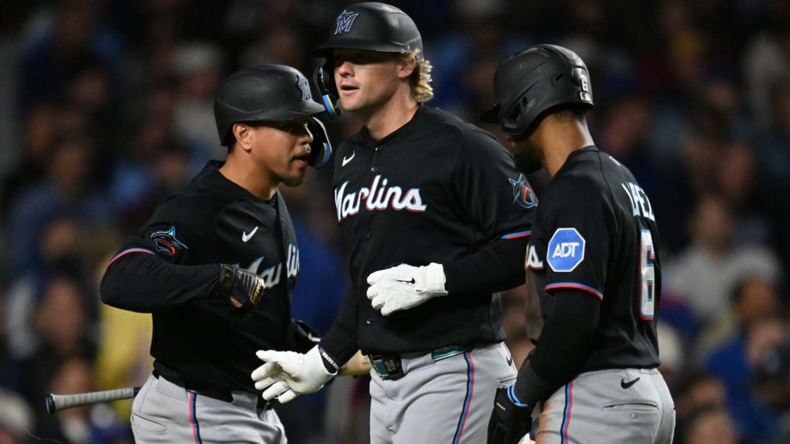 Marlins break tie in 7th, delay Cubs’ playoff clinch