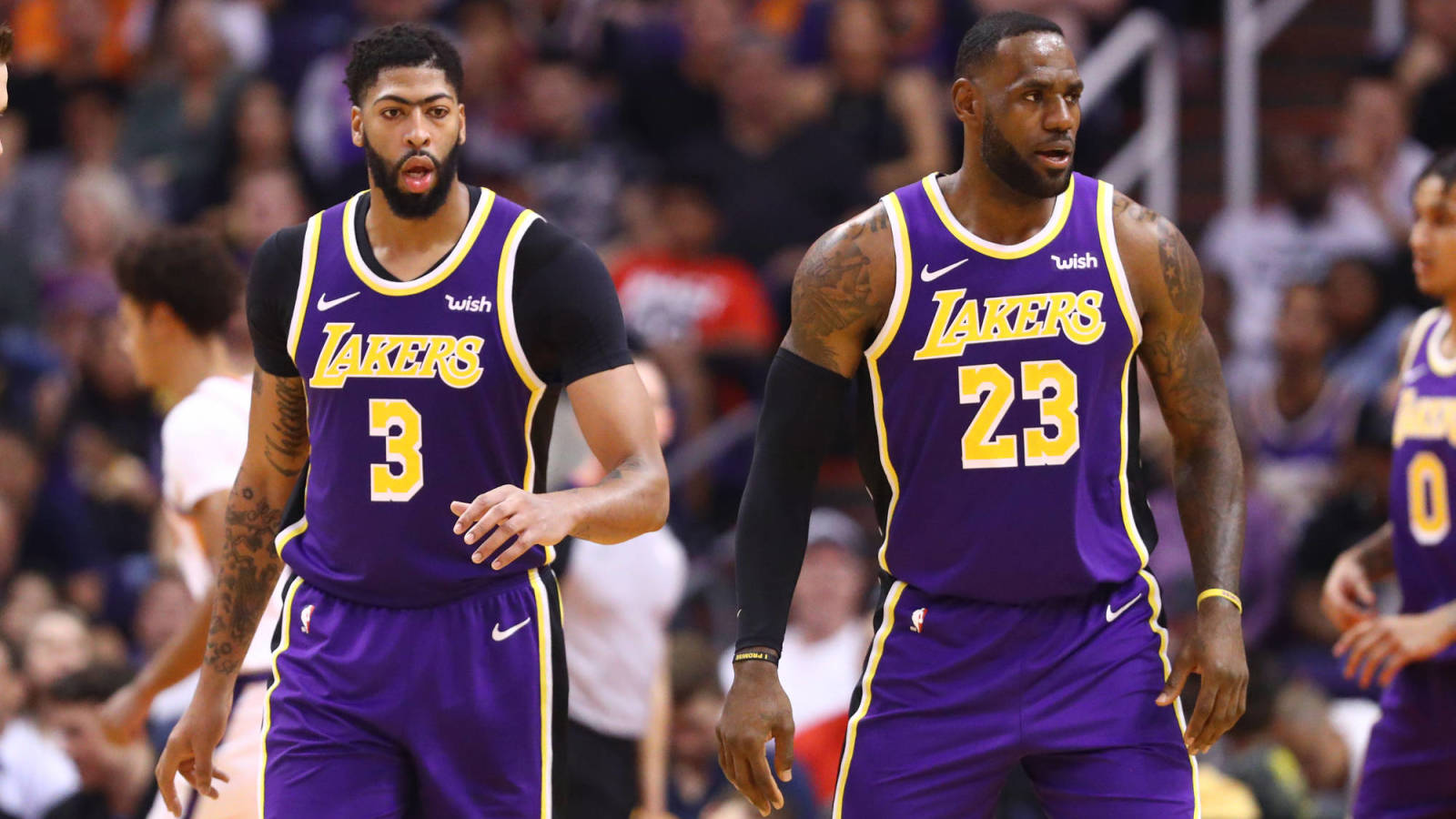 LeBron James, Anthony Davis hilariously get heated during Lakers training  camp competition