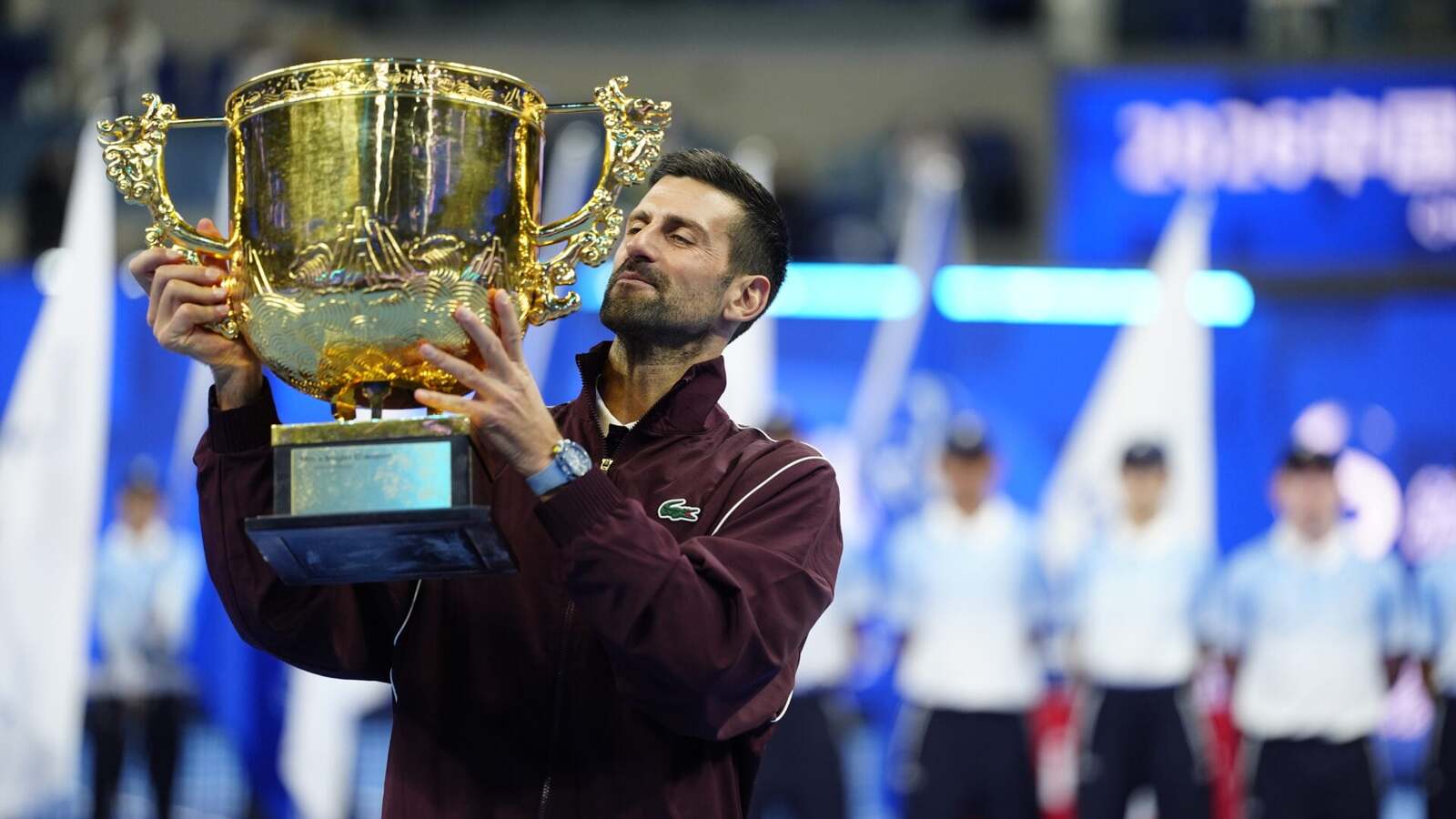 Novak Djokovic has message for Alex de Minaur after he retires with injury in Beijing final