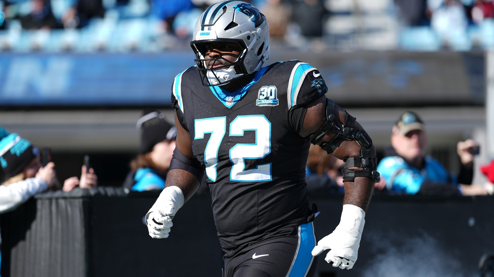 RT Taylor Moton hopes to finish career with Panthers