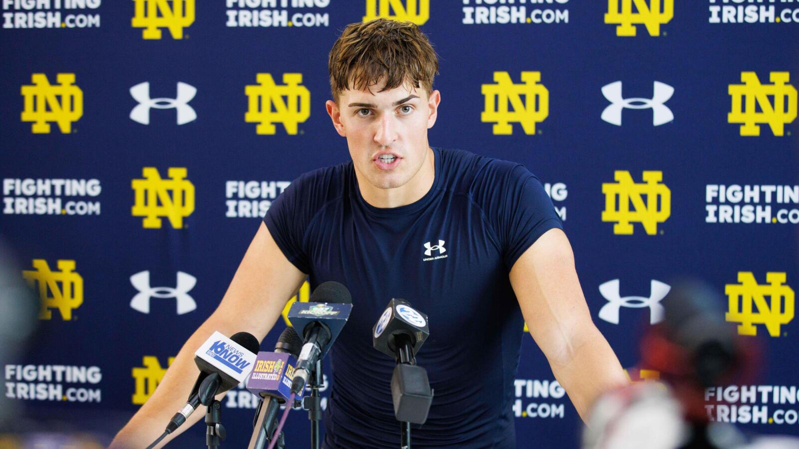 Notre Dame Tight End Eli Raridon Continues to Learn And Grow As He ...