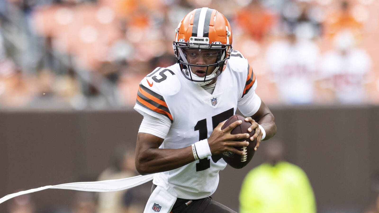 Watch: Josh Dobbs runs for 36 yards after getting jersey ripped apart | Yardbarker