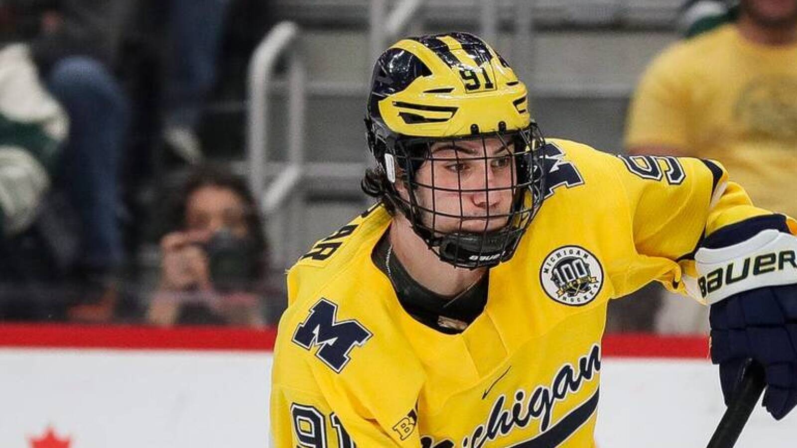 Michigan hockey player makes one of best passes you will see Yardbarker
