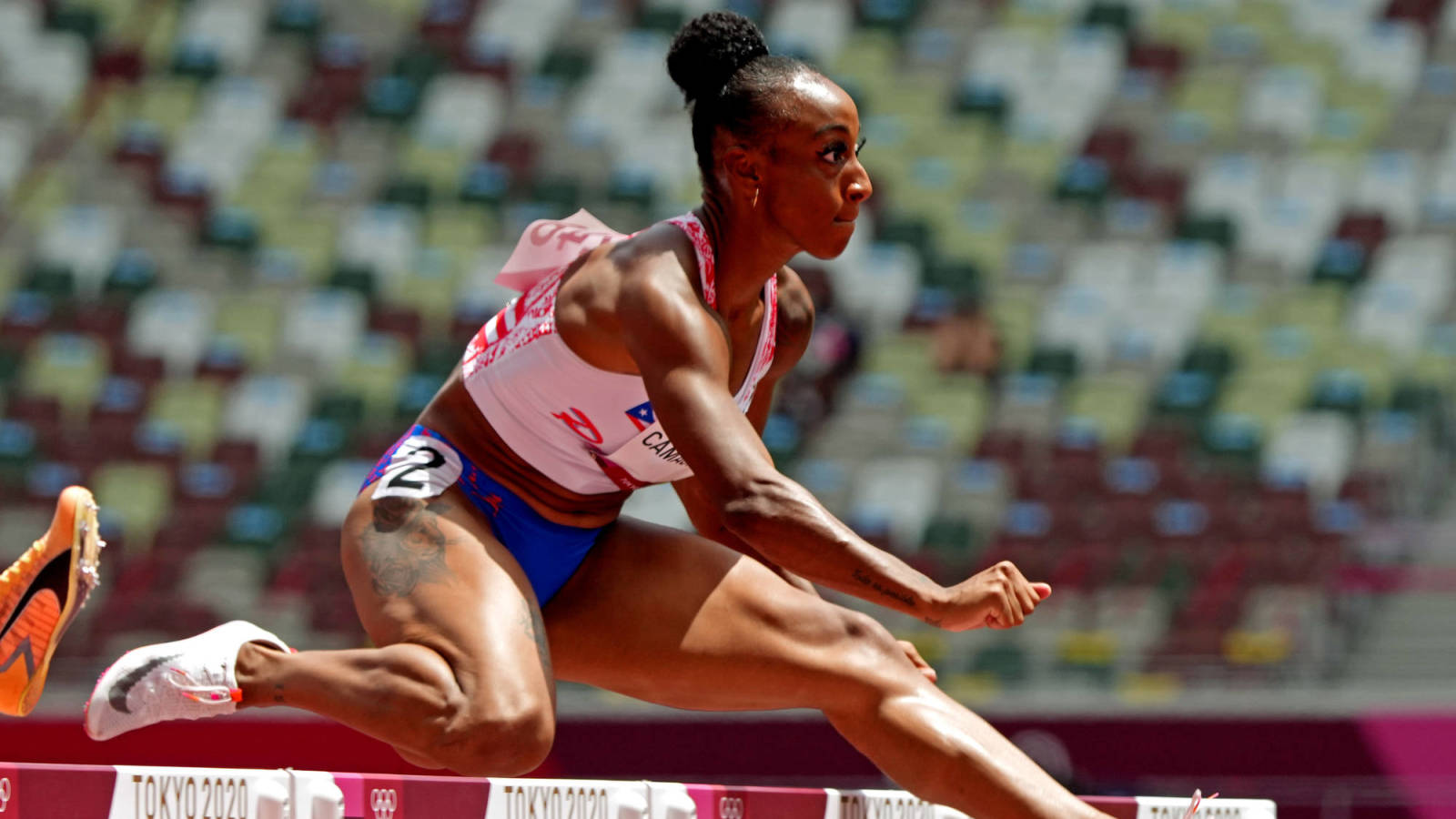 Jasmine CamachoQuinn sets Olympic hurdling record Yardbarker