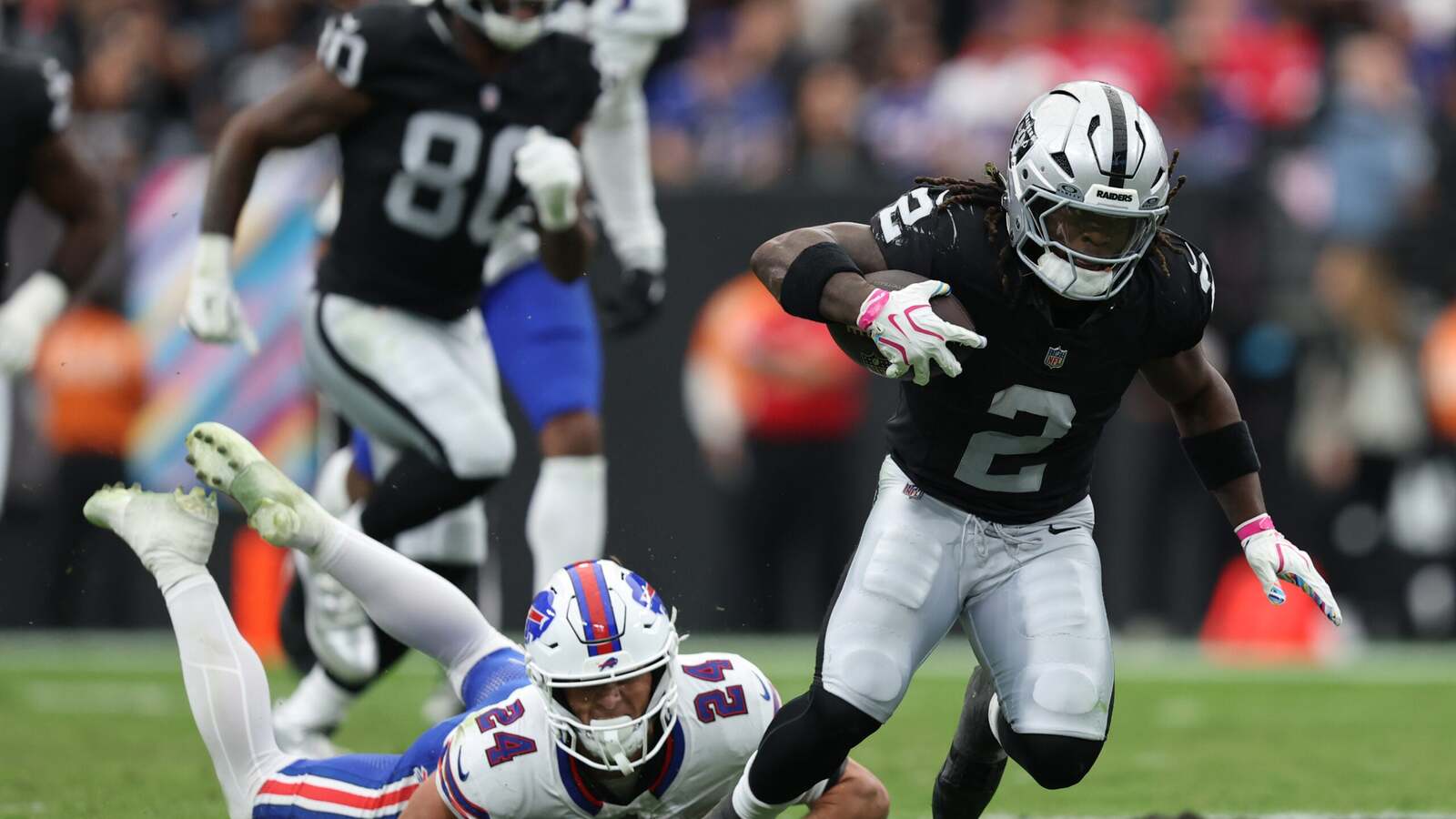 Las Vegas Raiders Face Challenges with Running Backs Jeanty and Washington Jr.