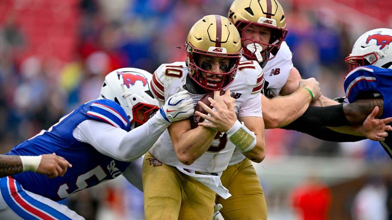 No. 21 SMU knocks off Boston College 25-16 in ACC Home Opener
