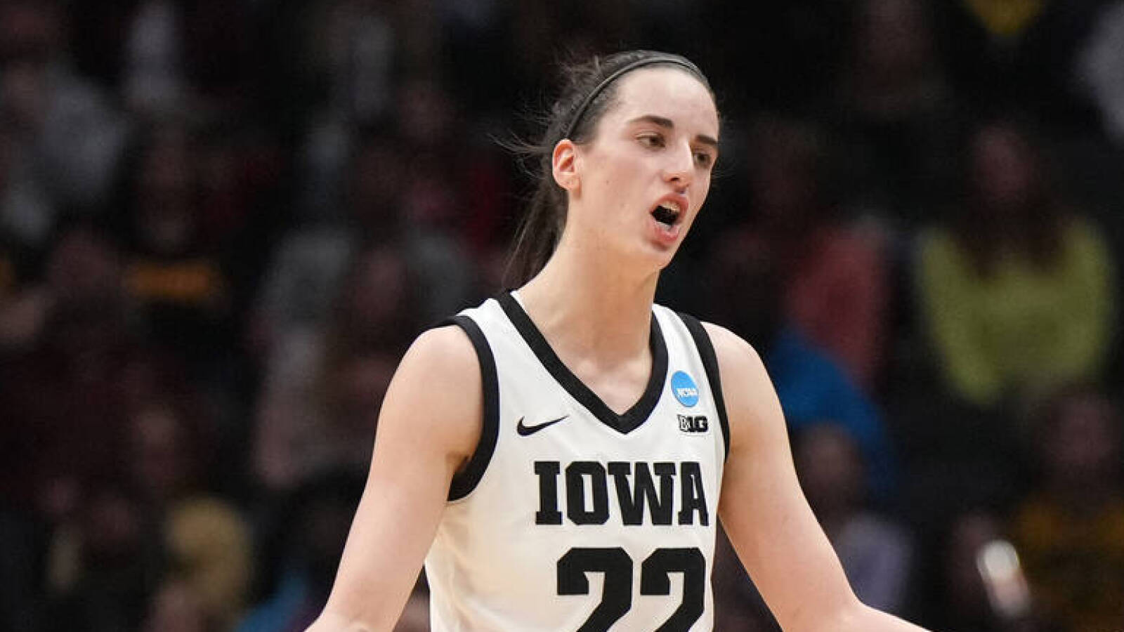 Iowa's Clark records first 40point tripledouble in tournament history