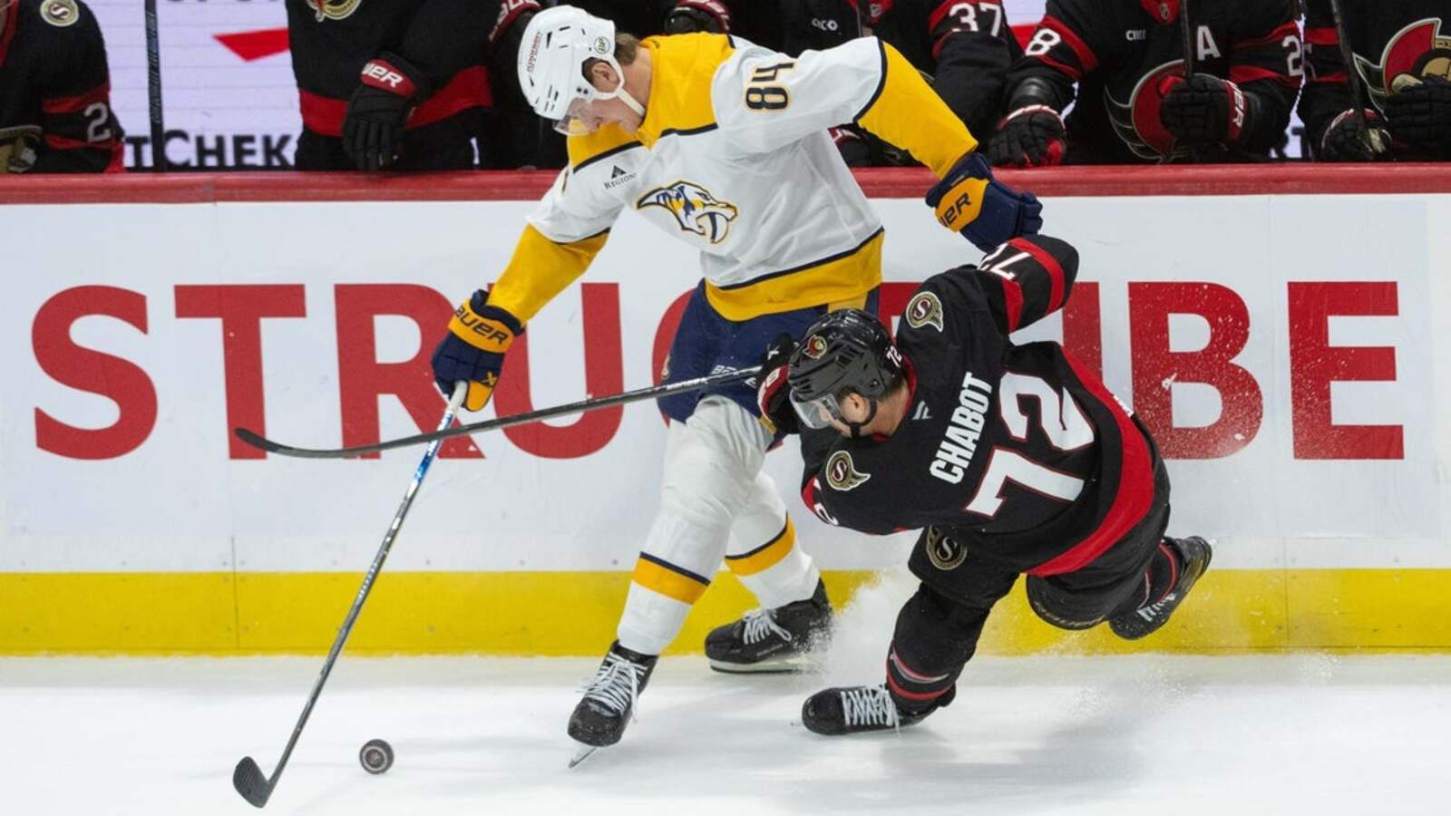 Predators aim to jolt slumbering offense vs. young Sharks