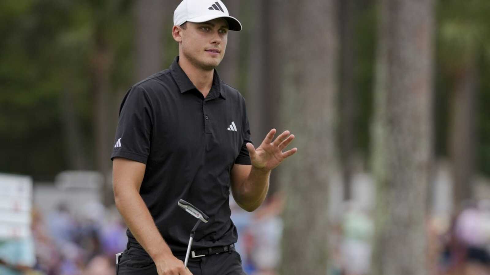 Ludvig Aberg says 'knee's good' for PGA Championship