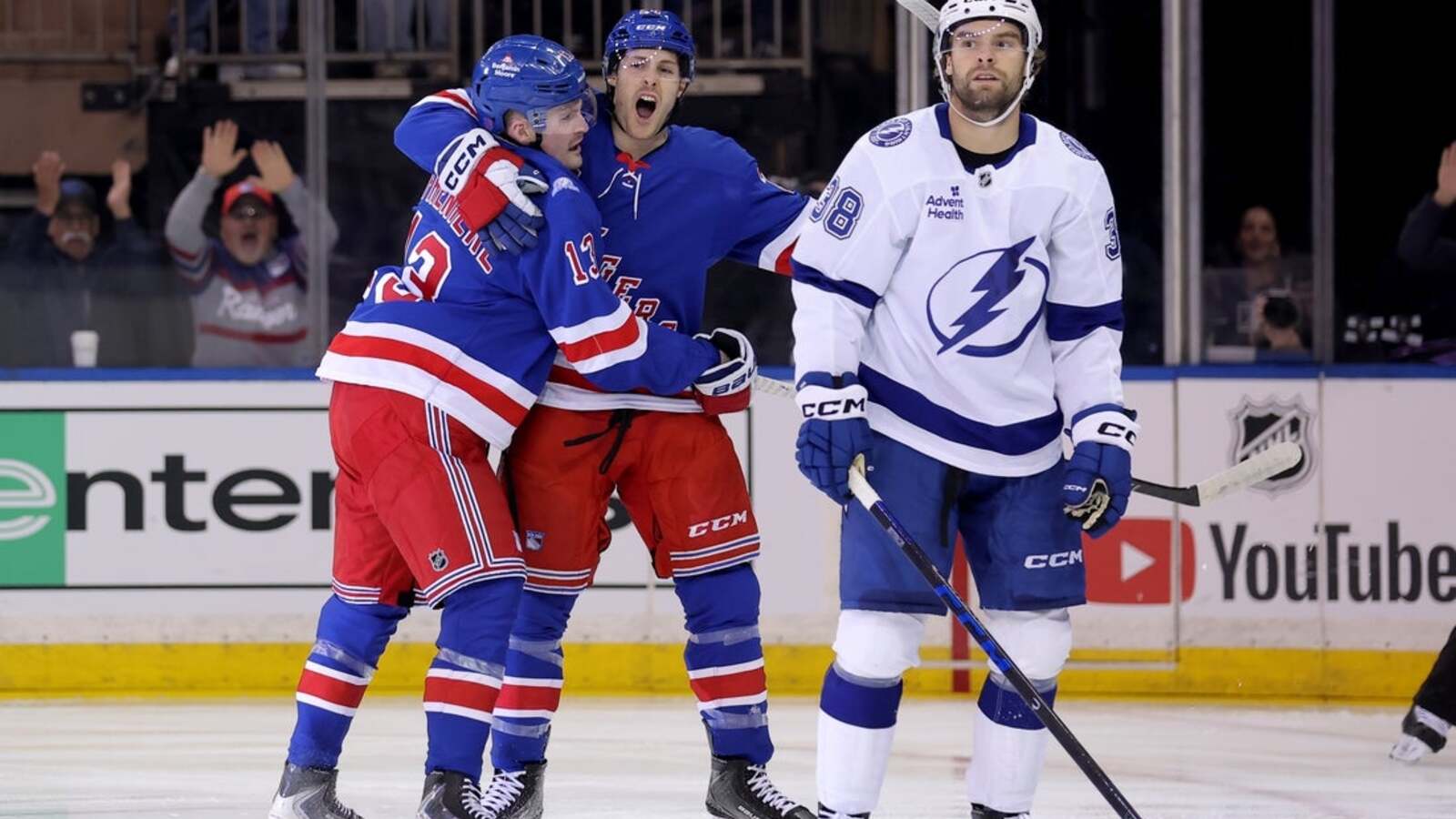Alexis Lafreniere scores twice, Rangers beat Lightning to stay unbeaten at home