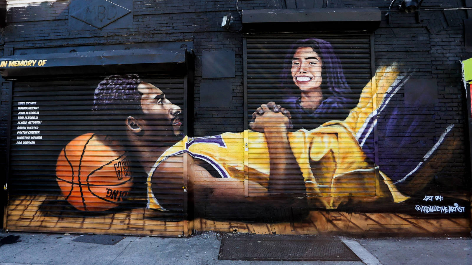 Kobe Bryant mural in Bosnia and Herzegovina is largest in Europe