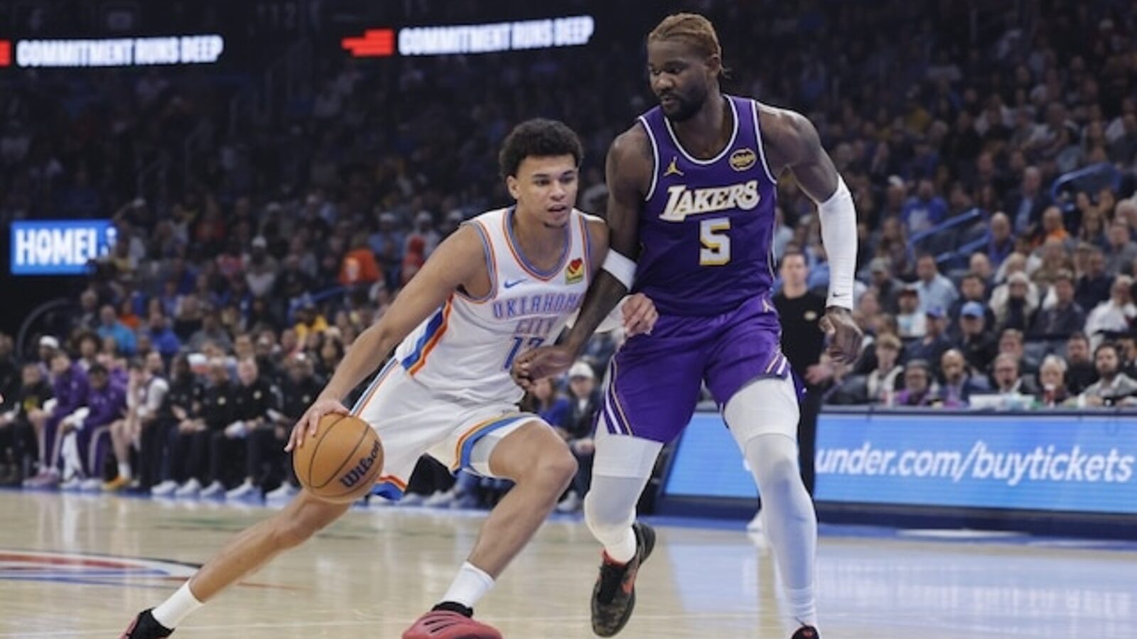 Deandre Ayton Discusses Keys For Him In Lakers’ Series Vs. Thunder ...