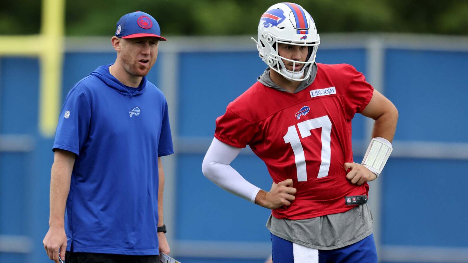 Bills HC Joe Brady clarifies threat of ‘consequences’ for Josh Allen’s $48 million teammate