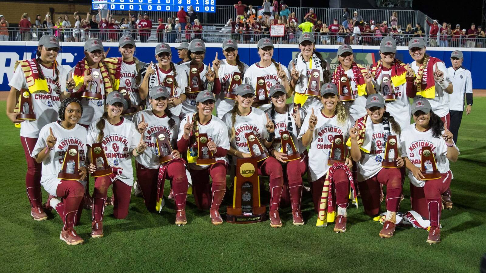 OU softball caps record-setting season with third-straight title