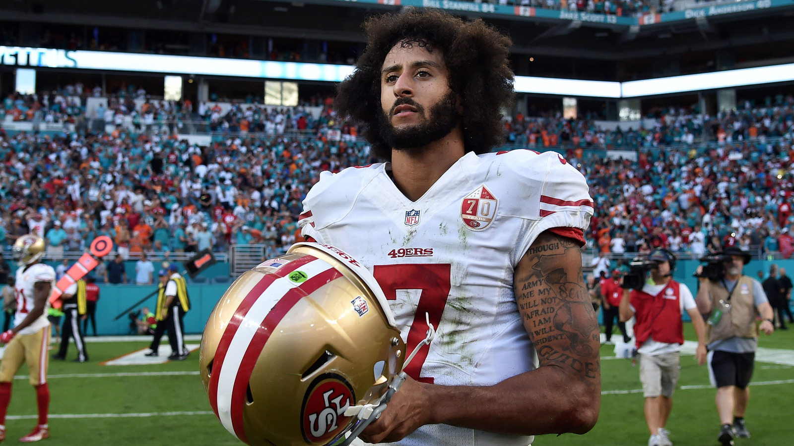 Colin Kaepernick’s mom fires back after Urban Meyer’s wife criticizes QB