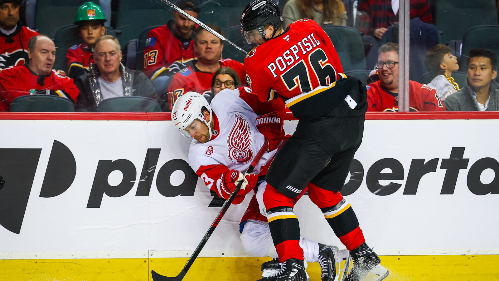 The Flames' team game was on display against the Red Wings