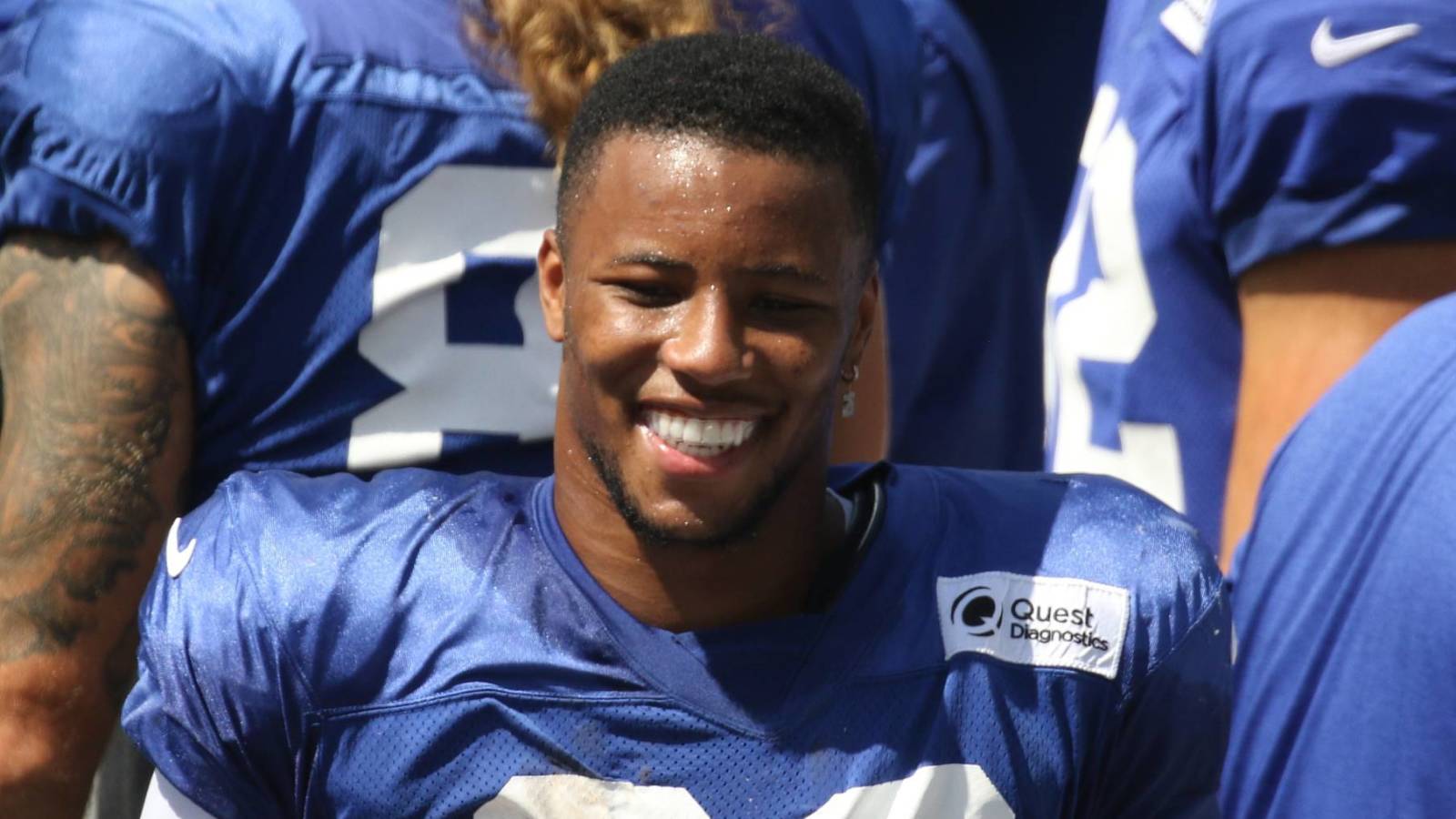 Saquon Barkley looks 100% during Giants training camp