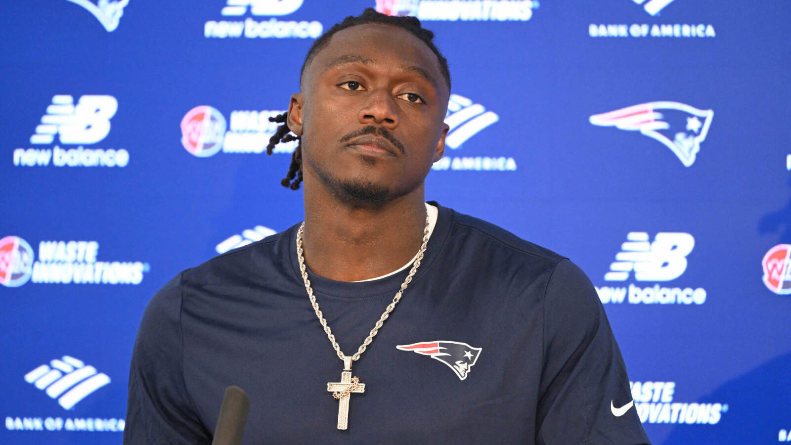 It took one practice for A.J. Brown to create controversy in New England