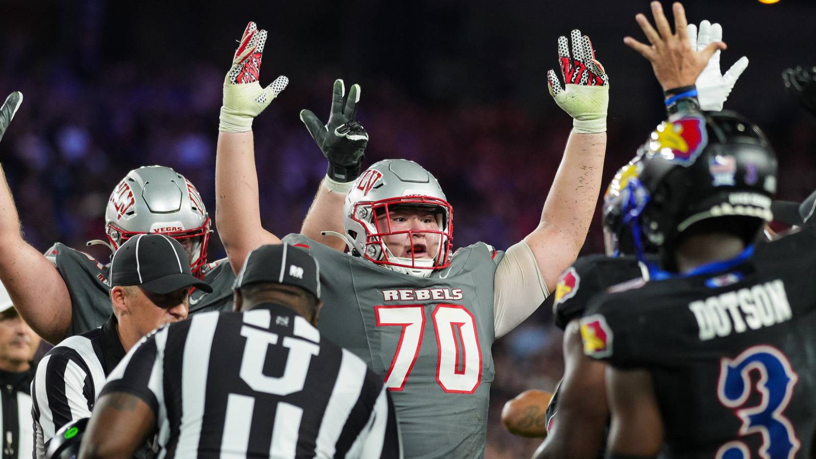 Friday night lights: UNLV gut punches Kansas' playoff chances, K-State humbles Arizona