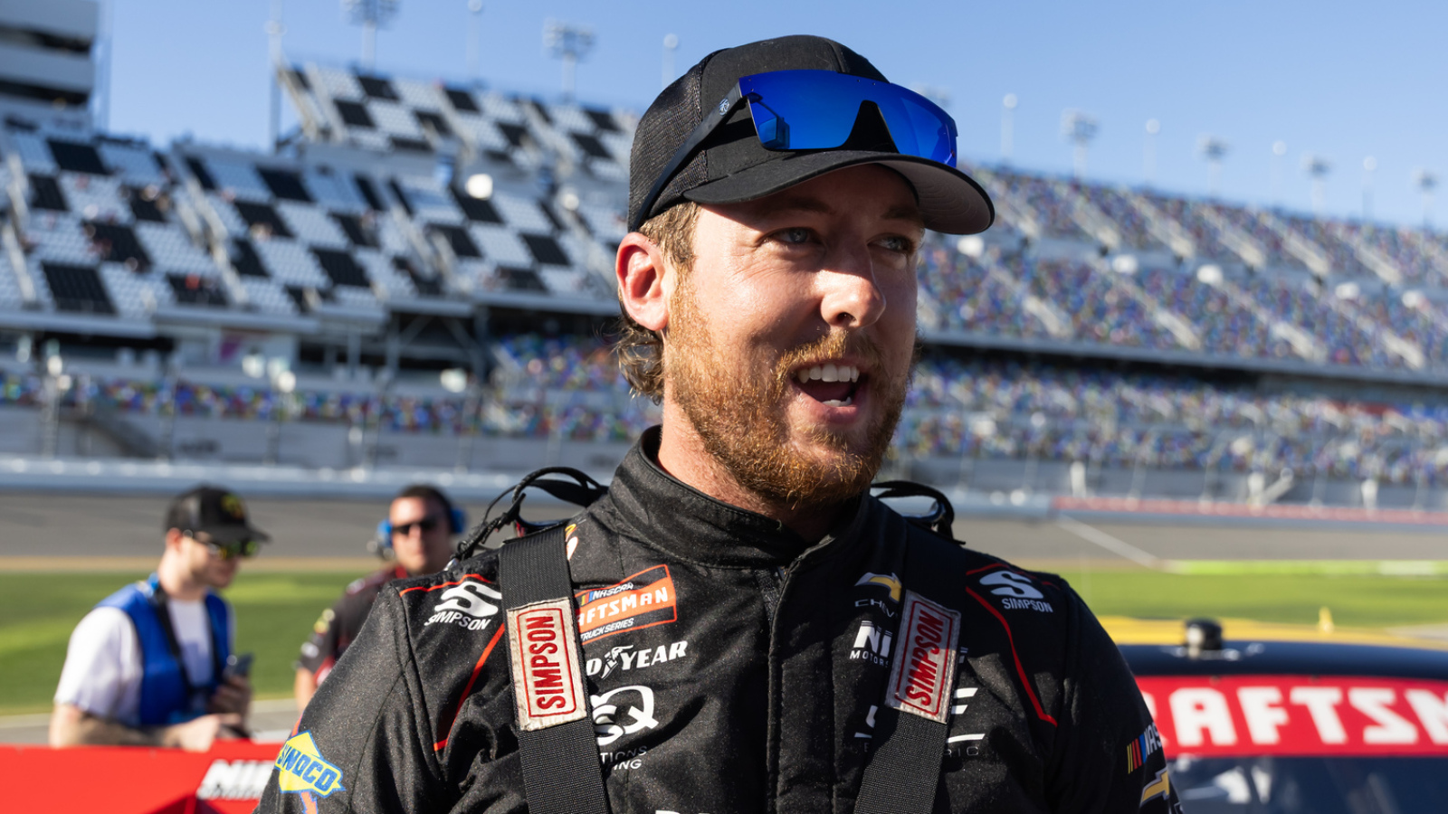 Cleetus McFarland sets goal of survival in NASCAR Truck race at Michigan