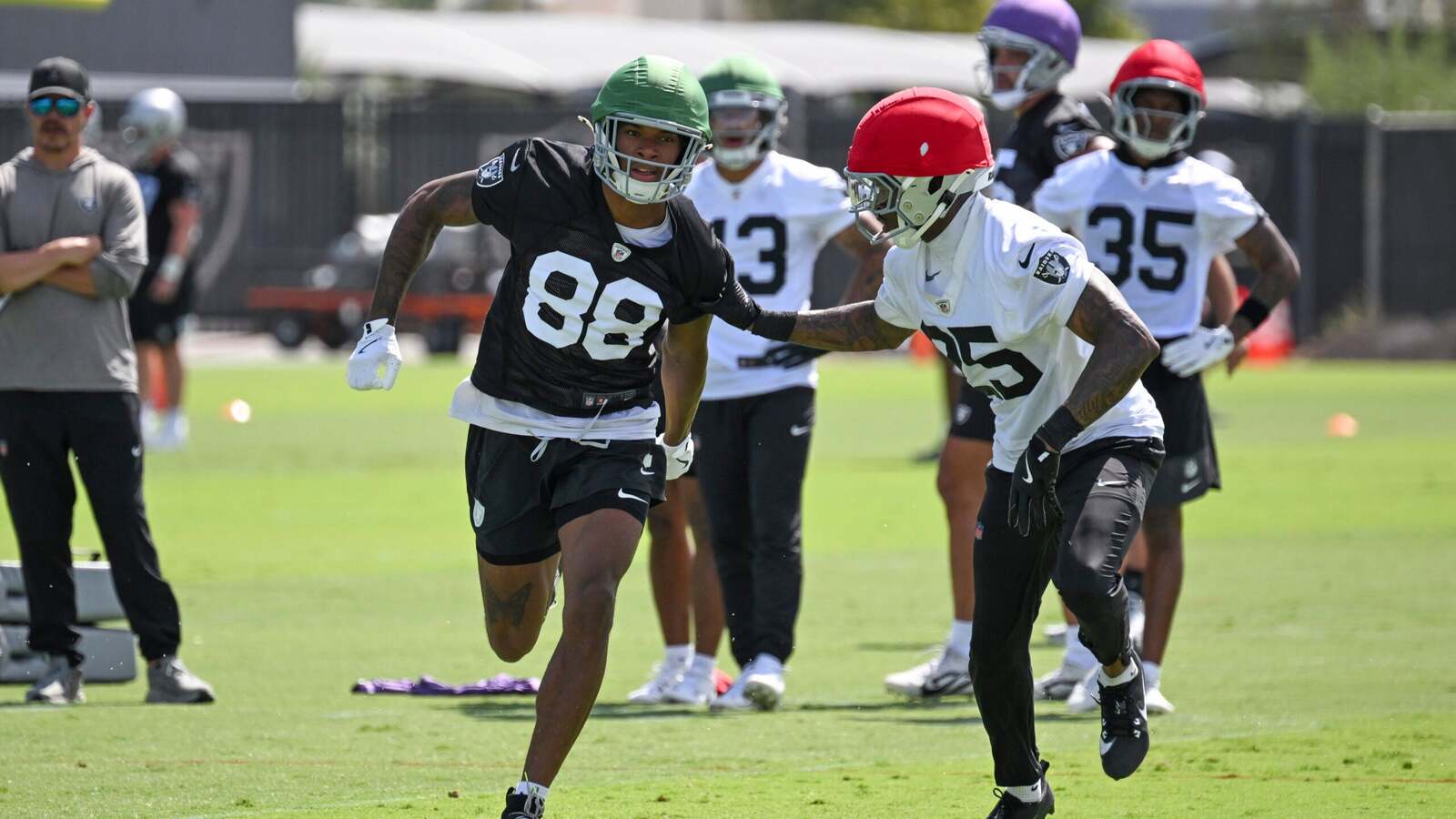 Las Vegas Raiders third-year player just made a massive and unexpected jump at training camp on Day 1