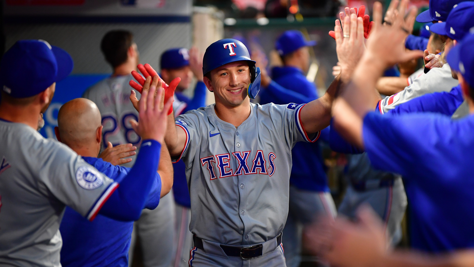 Wyatt Langford hits towering home run, first of spring training ...