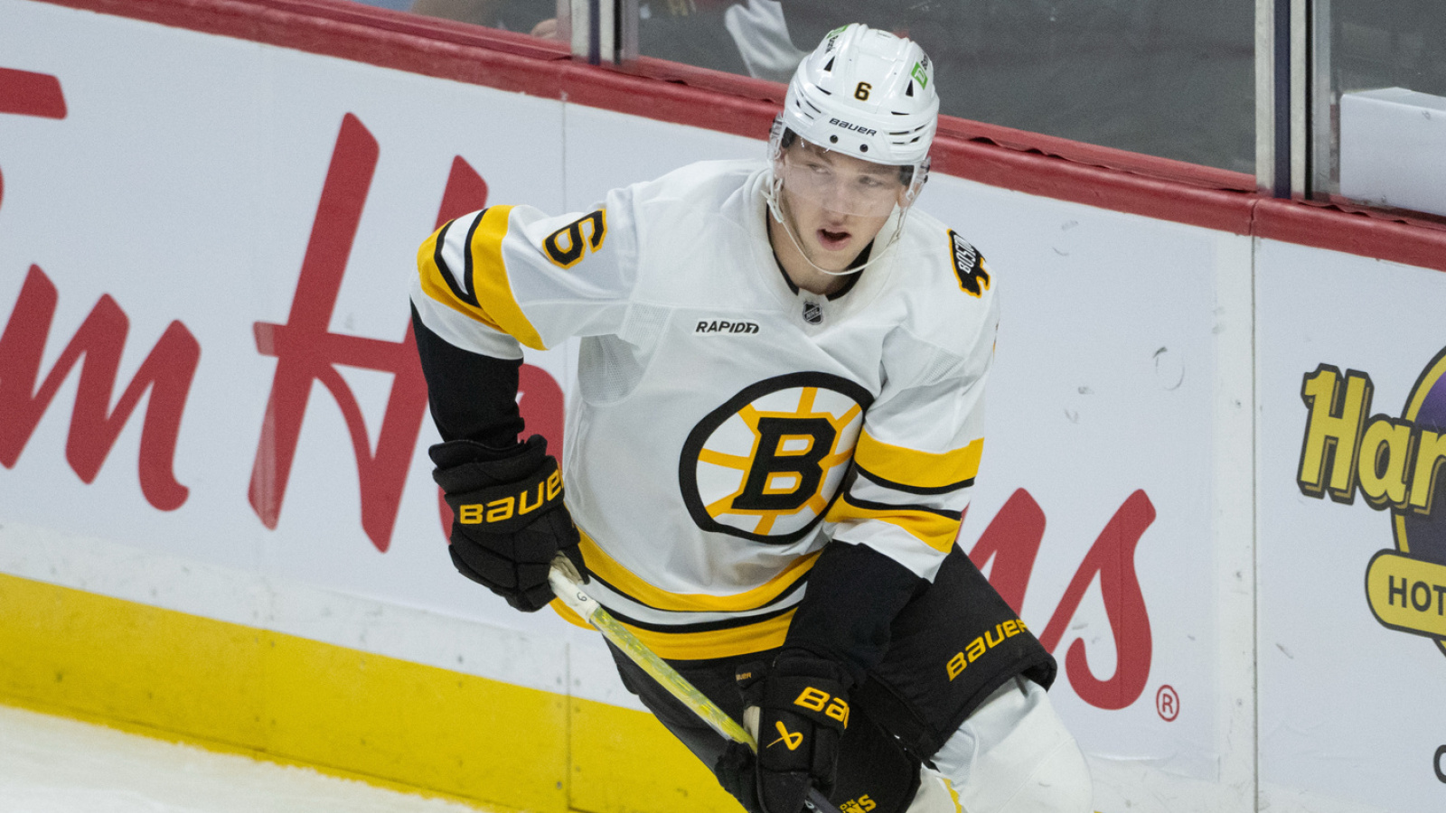 'Angry' Mason Lohrei Trying to Stay Positive After Sitting for Bruins ...