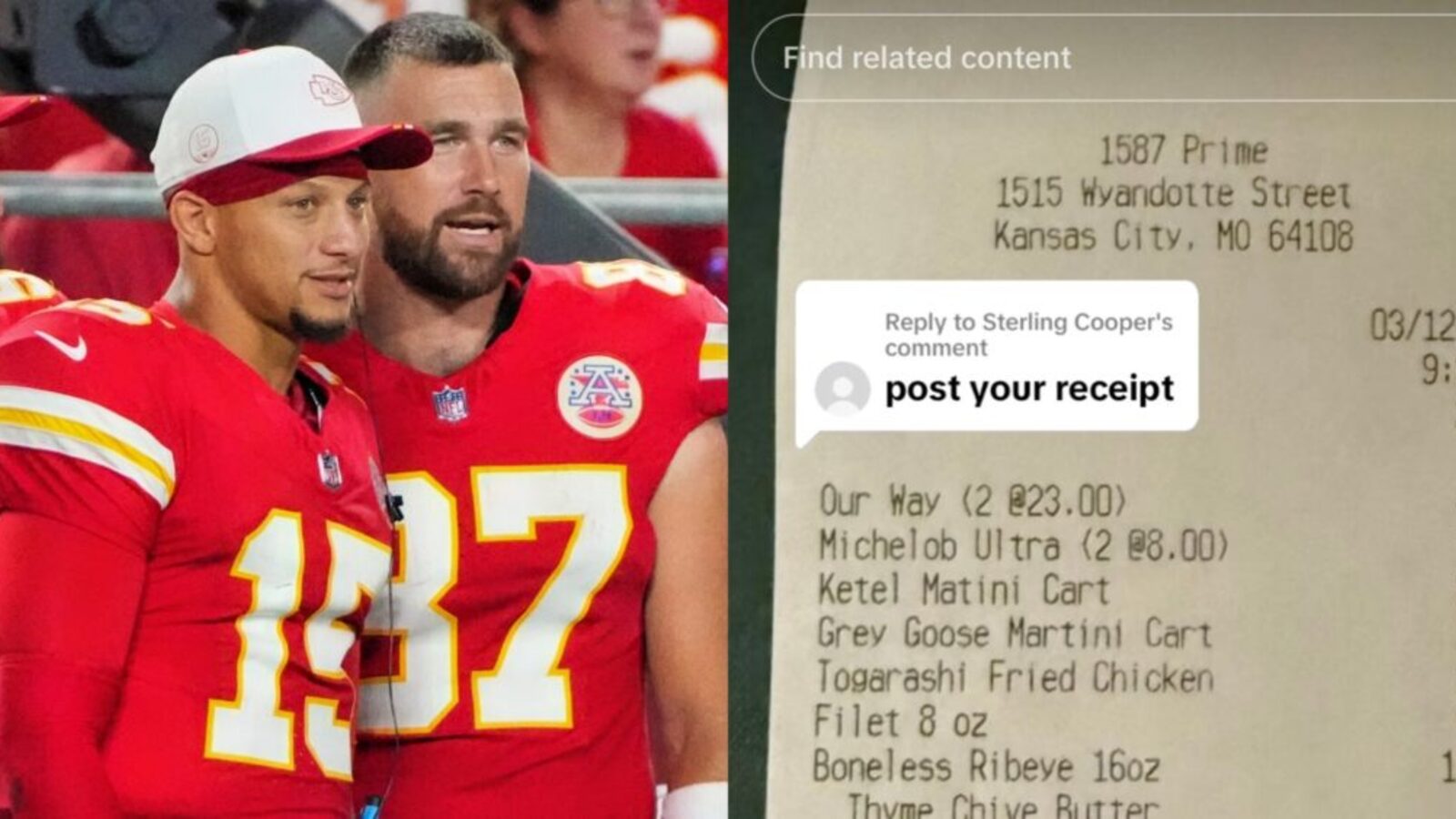 Travis Kelce & Patrick Mahomes' Steakhouse Gets Ripped Apart In Scathing Review | Yardbarker