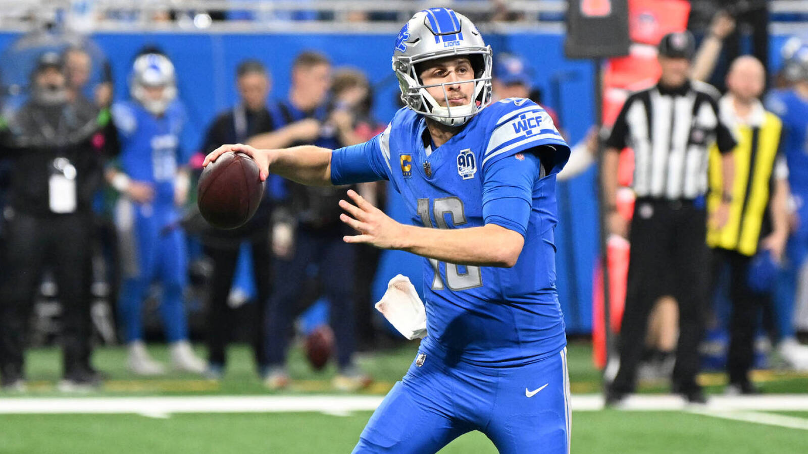 Lions fans chant for Jared Goff at Red Wings game | Yardbarker