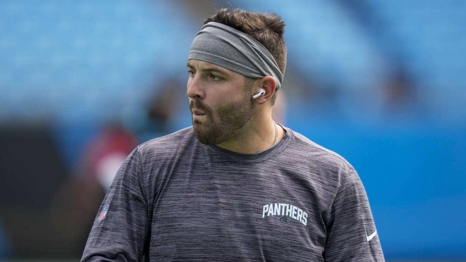 baker mayfield headband shirt