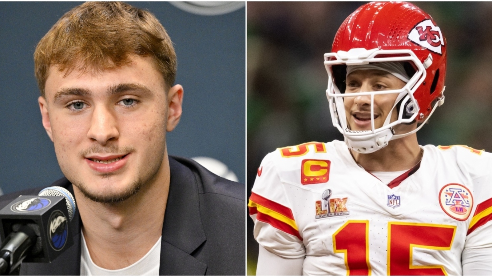 Patrick Mahomes reacts to Cooper Flagg's first NBA points in Summer League action