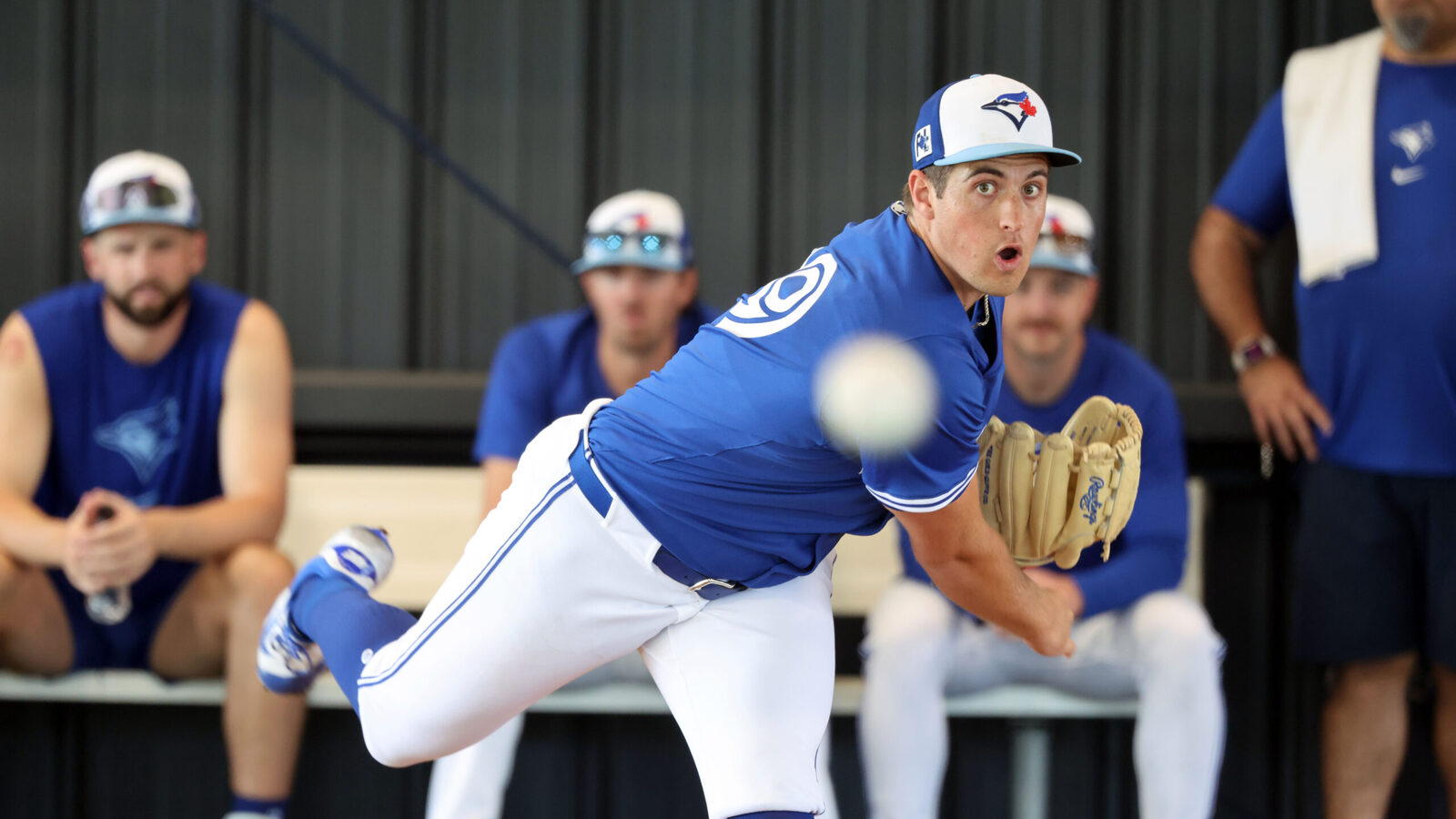 Blue Jays' Jake Bloss sidelined with shoulder injury, club still evaluating severity
