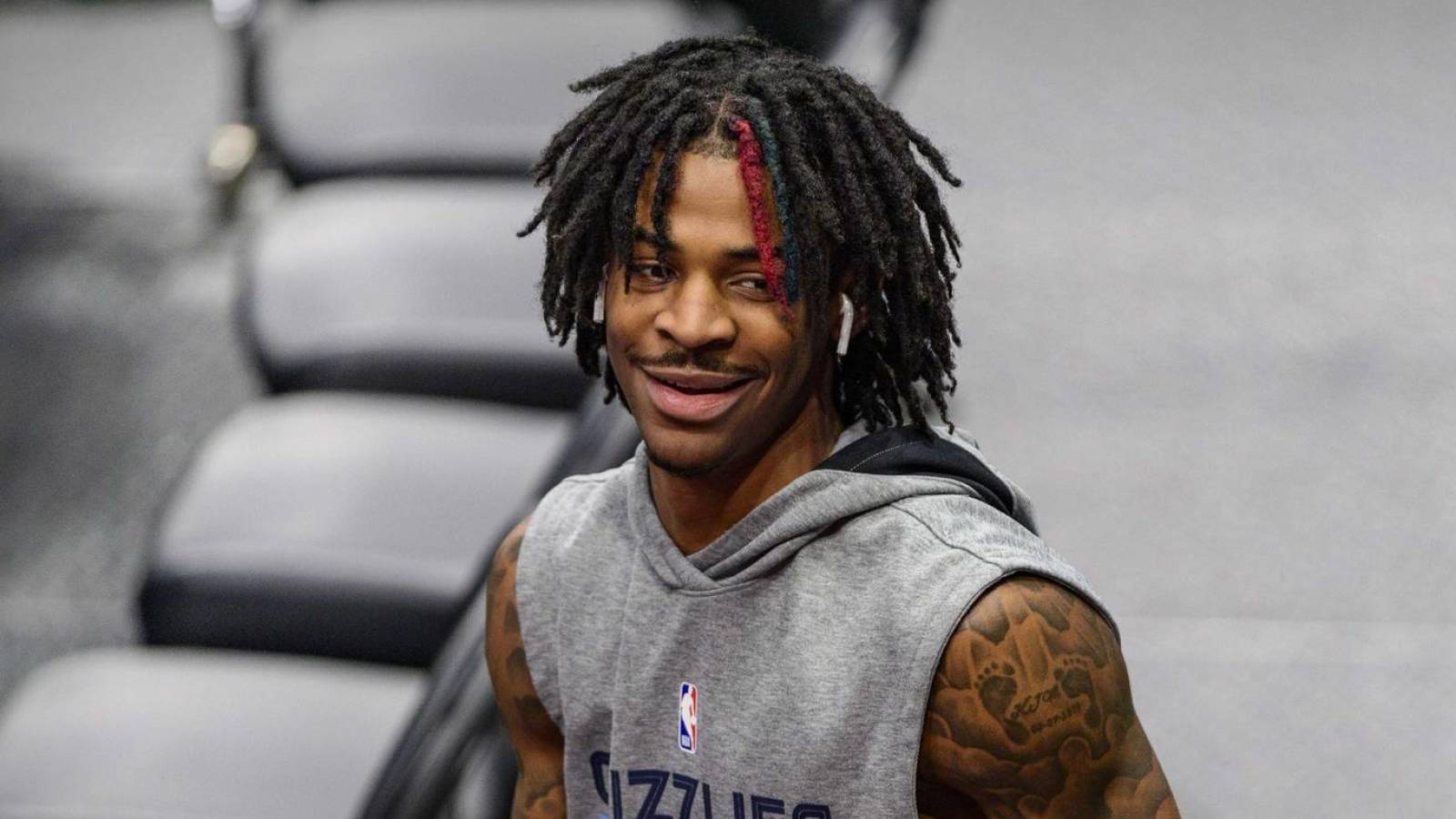 Ja Morant reacts to not making NBA All-Star team.