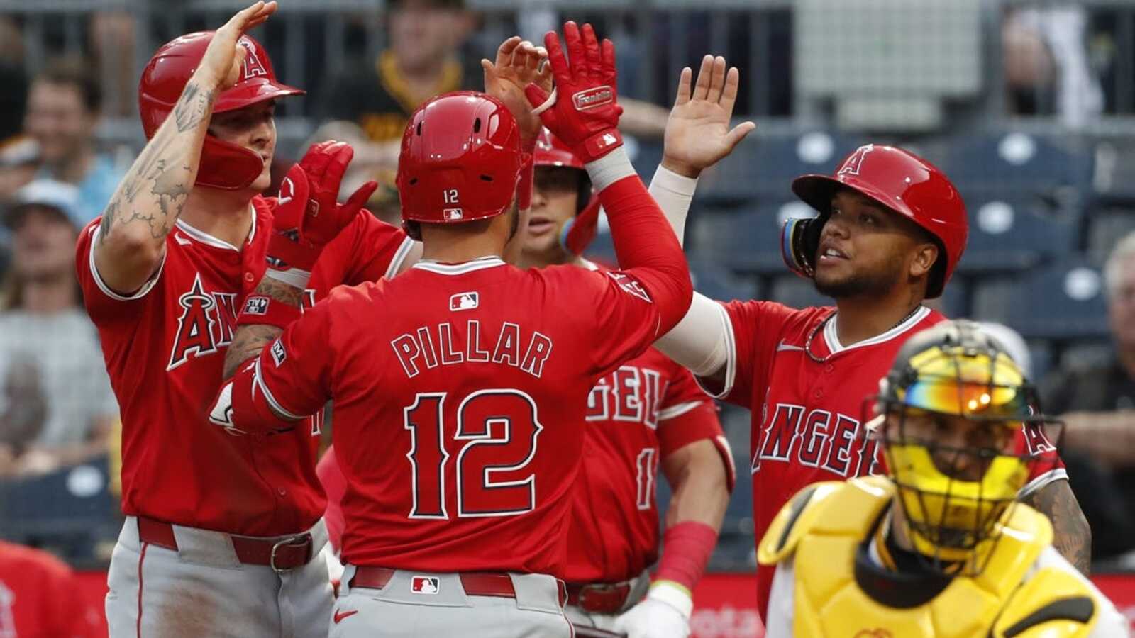 Kevin Pillar homers twice, drives in 6 as Angels crush Pirates