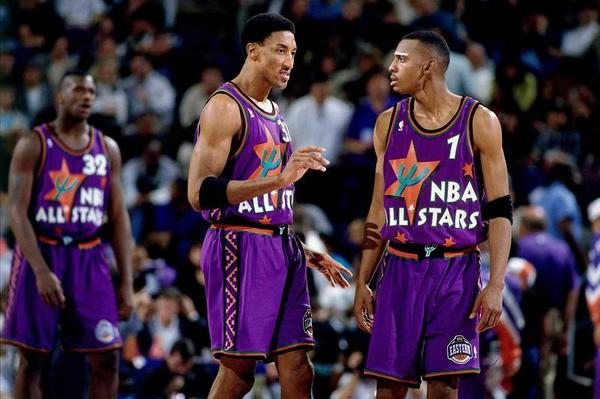 Why the NBA All-Star jerseys from 1995 and '96 are still considered the  best ever - The Athletic