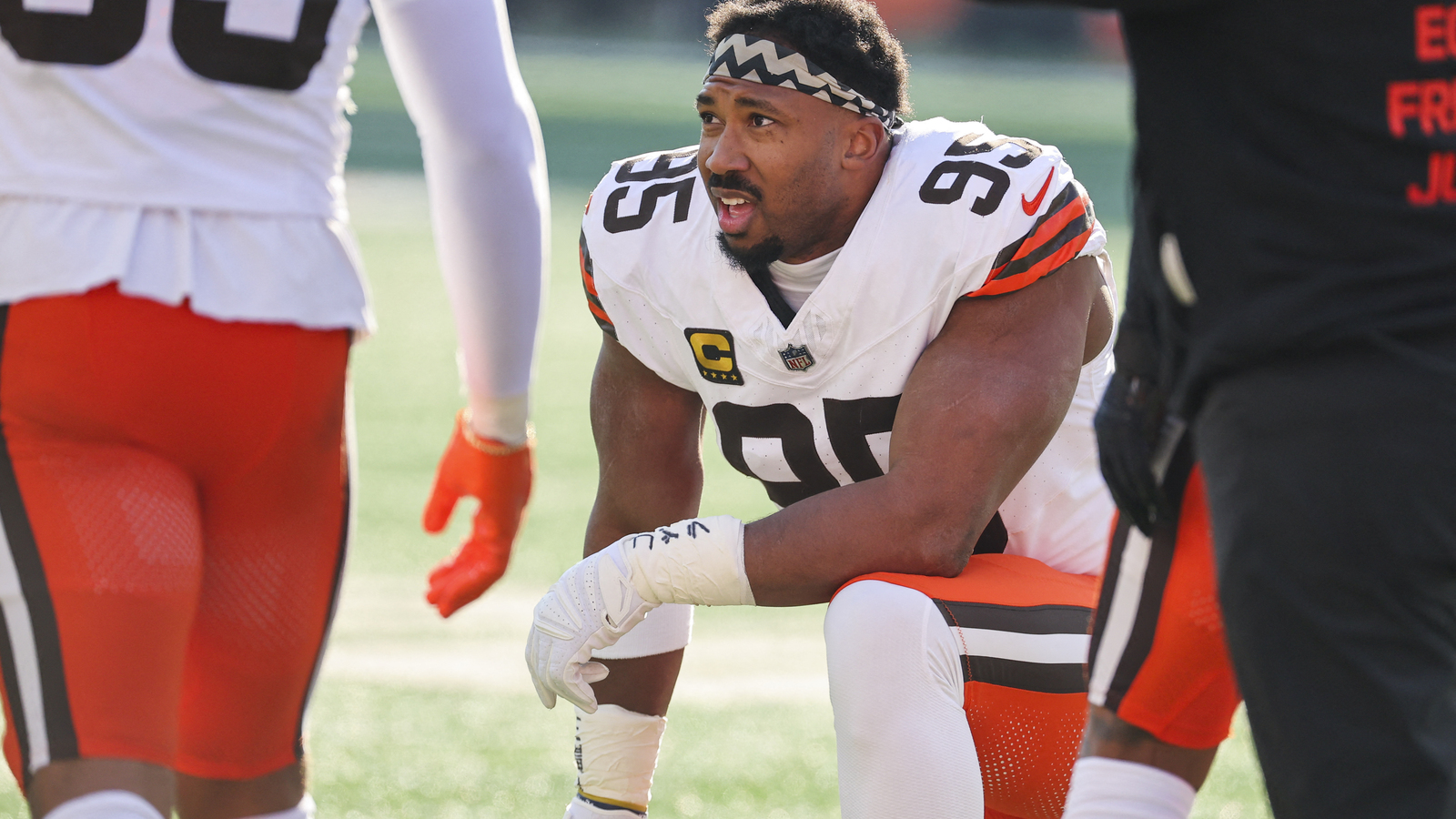 Myles Garrett’s social media post adds more fuel to Aaron Donald comeback rumors